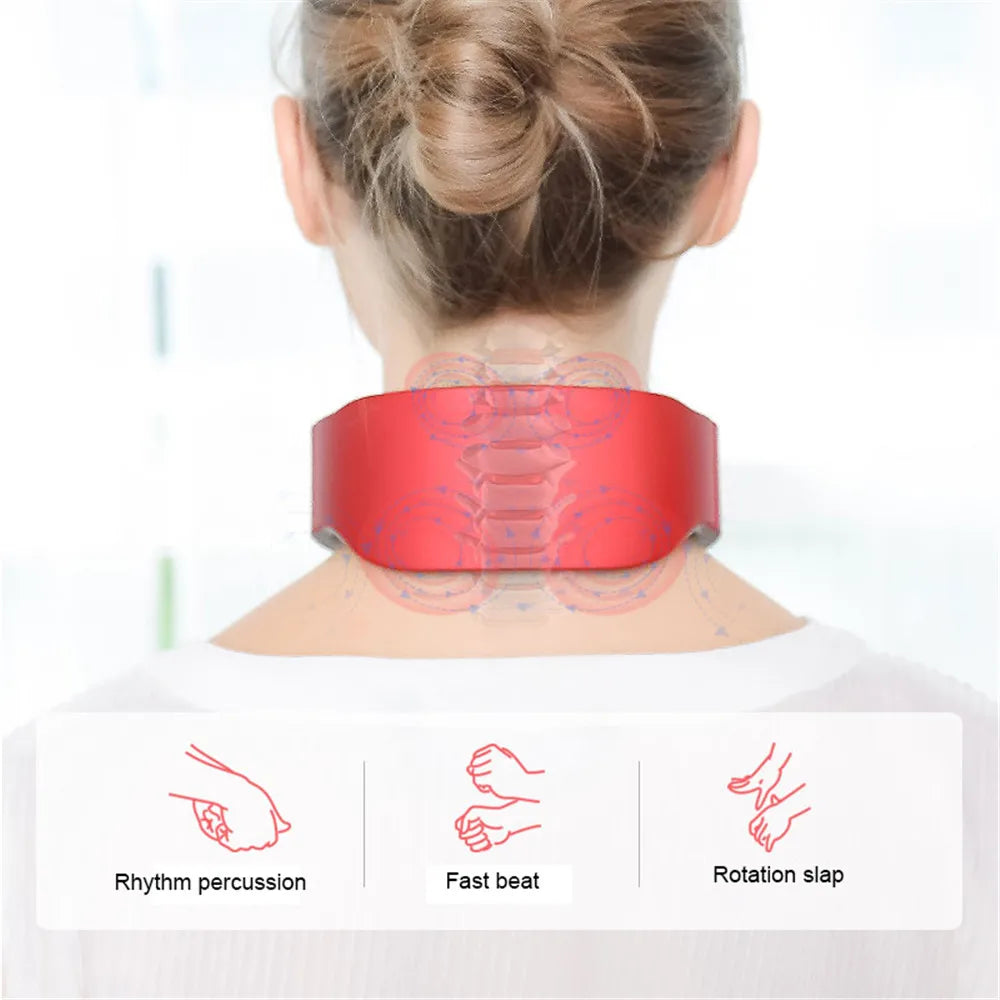 Wireless Heat Cervical Vertebra Relax Shoulder Neck Massager