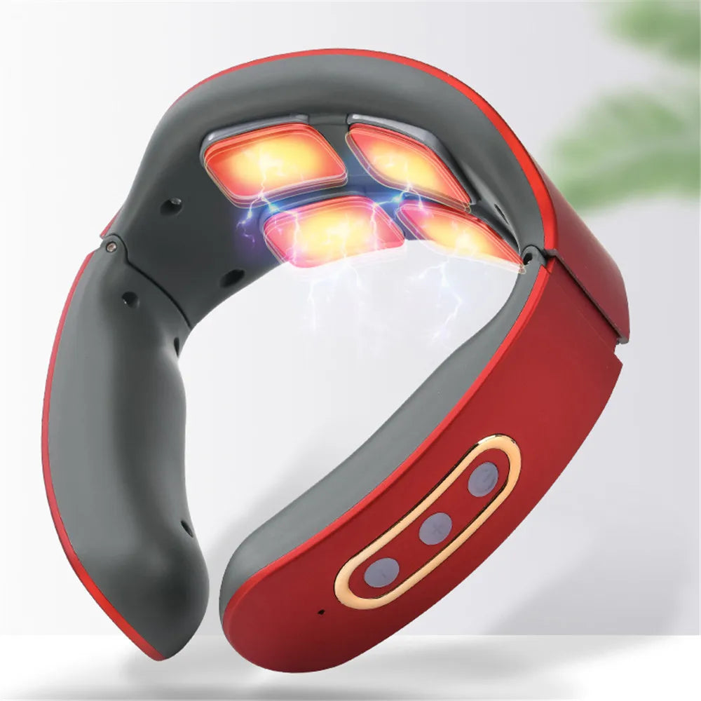 Wireless Heat Cervical Vertebra Relax Shoulder Neck Massager