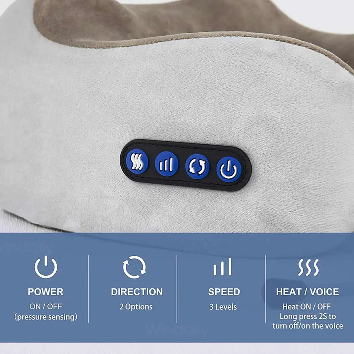 Portable U-Shape Neck Pillow Massage